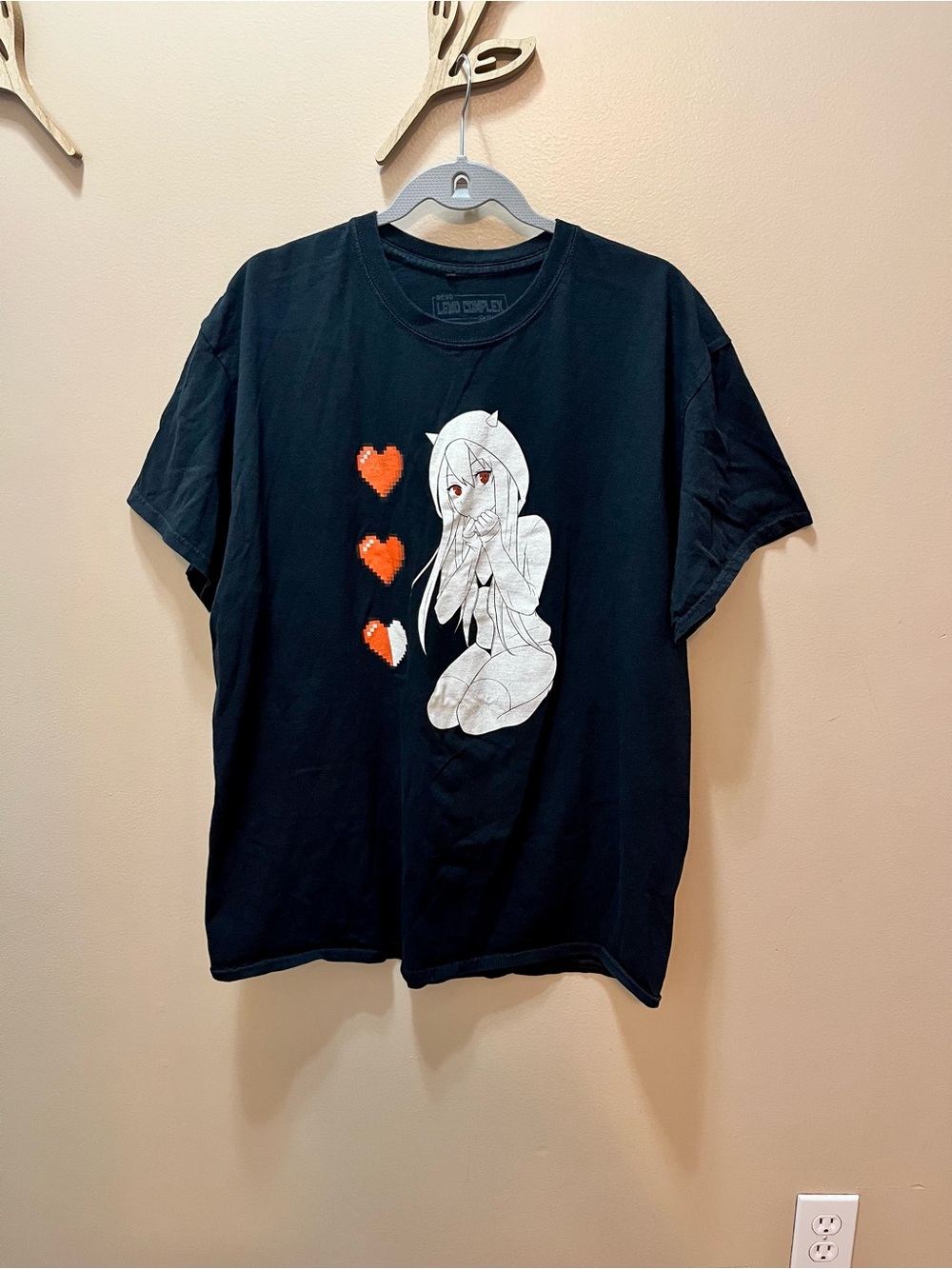 Lewd Complex Aiko Anime Girl Men’s T Shirt Size XL